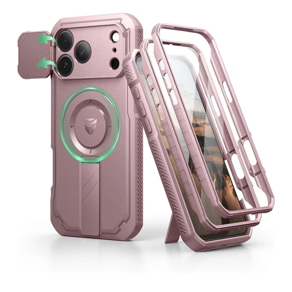 Dexnor Case for iPhone 17 Pro Max 2 Front Frame  Built-in Flip Camera Cover ...
